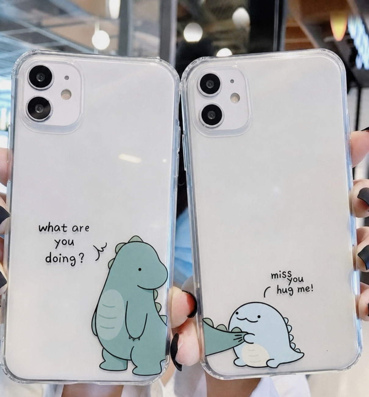 Cute Couple Dinosaur Cover