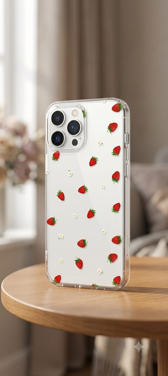 Berry minimalist phone case
