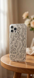 Aesthetic floral printed phone case