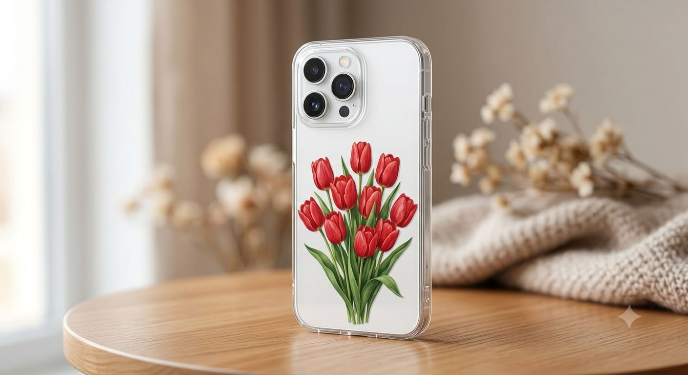 Time less tulip tales phone case