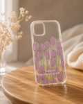 Cute purple tulips phone cover