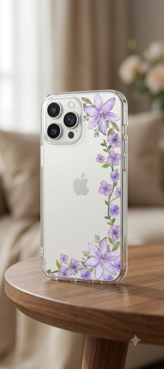 Soft floral notes phone case