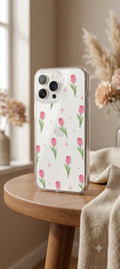 Pretty minimal tulips phone case